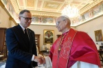 papież Leon z Andrzejem dudą